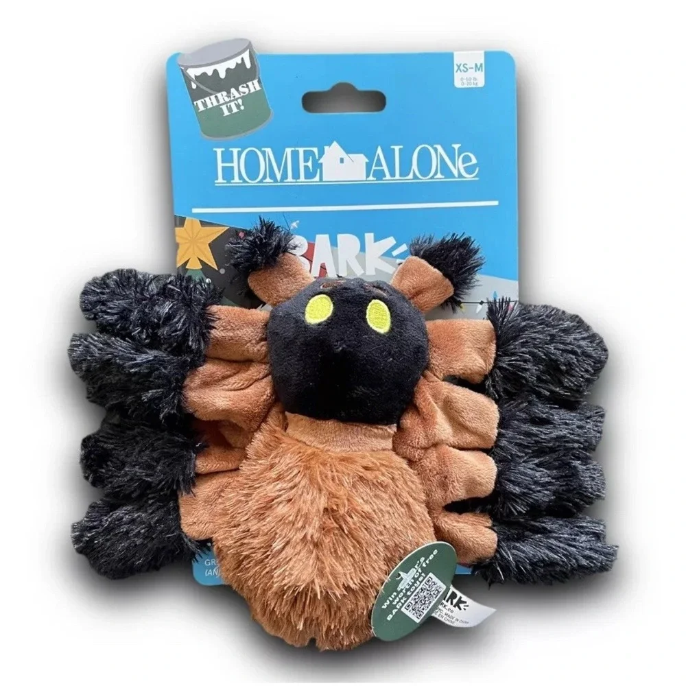 Home Alone Movie Plush Tarantula Spider Christmas Holiday Bark Box Dog Toy